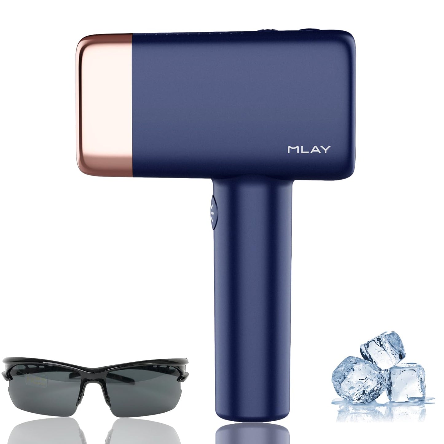 IMENE IPL device, 500K flashes, 5 energy levels, painless home hair removal