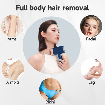 MLAY IPL device, ice-cooling, full body hair remover kit