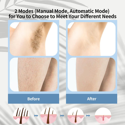IPL device 9 levels, ice-cooling, painless hair removal for face & body