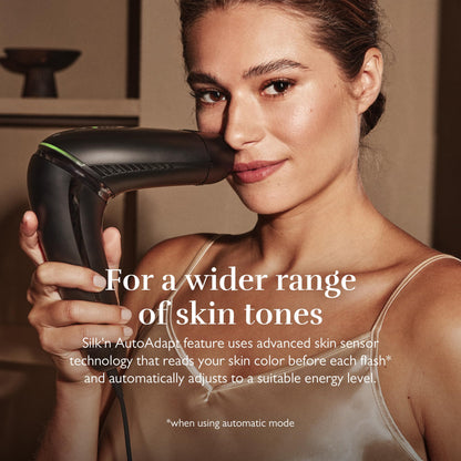 Silk’n 7 IPL device, rotating head, 3 attachments, fast 7-min sessions