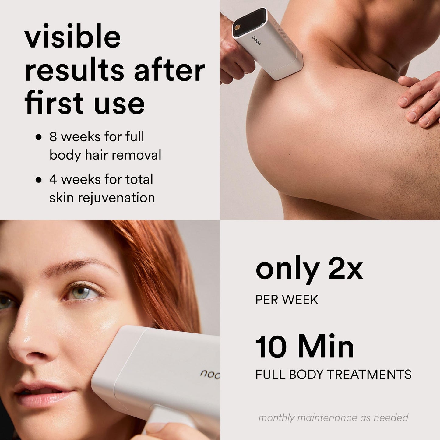 Nood Flasher Pro IPL, red light therapy, painless, long-lasting results